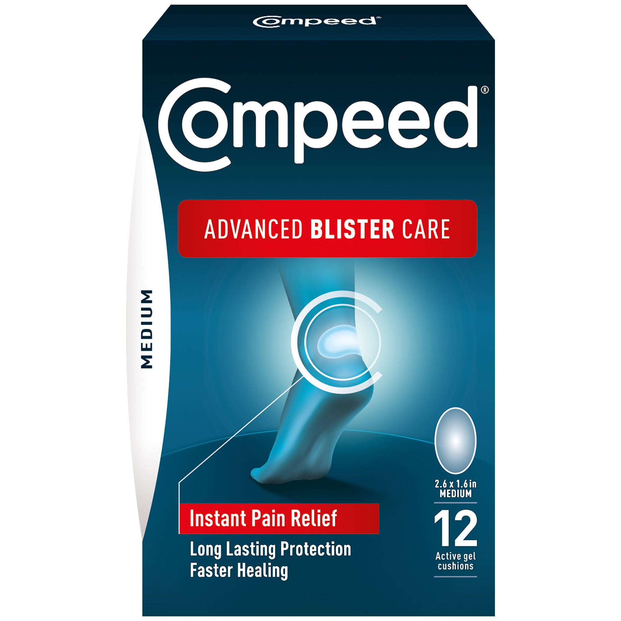 Compeed Advanced Blister Care Gel Cushions Medium - 12 Ct Compeed