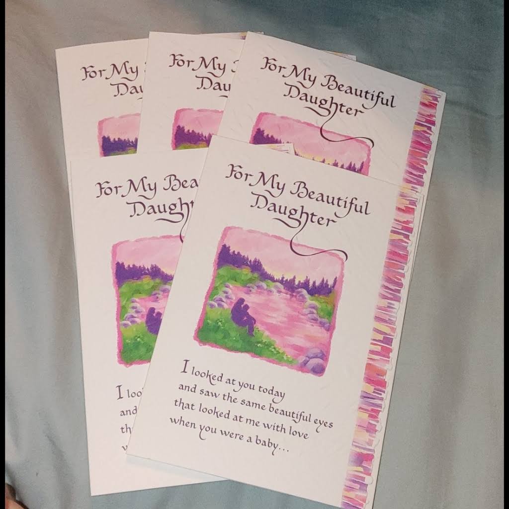 Blue Mountain Arts Office | High Quality Daughter Watercolor Cards | Color: Pink/Purple | Size: Os | Promisemethis's Closet
