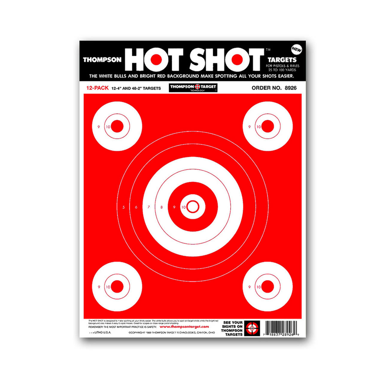 Life-Size Turkey Thompson Target 9"x12" Hunting & Shooting Targets 