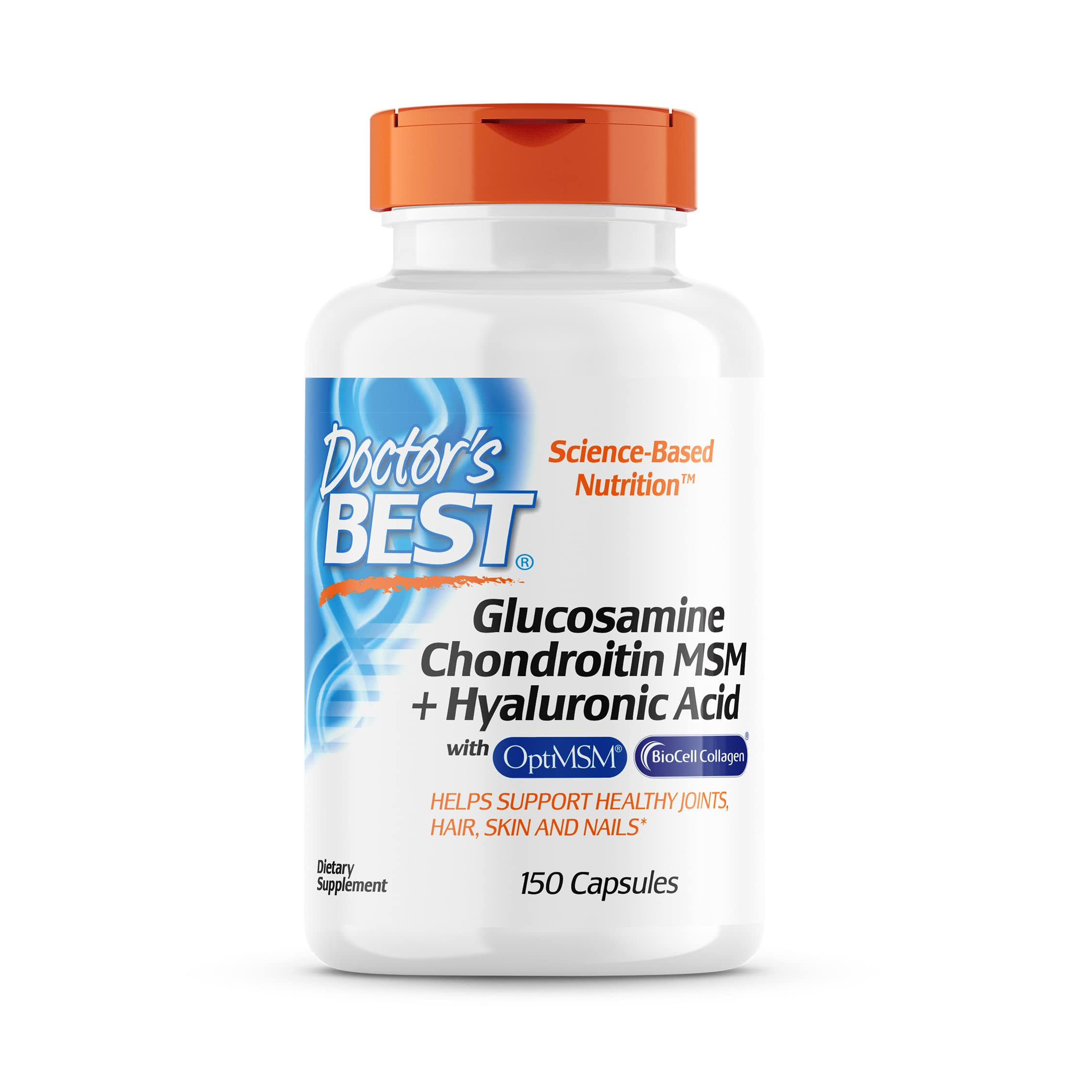 Doctor's Best Glucosamine Chondroitin MSM Hyaluronic Acid Dietary Supplement - 150ct