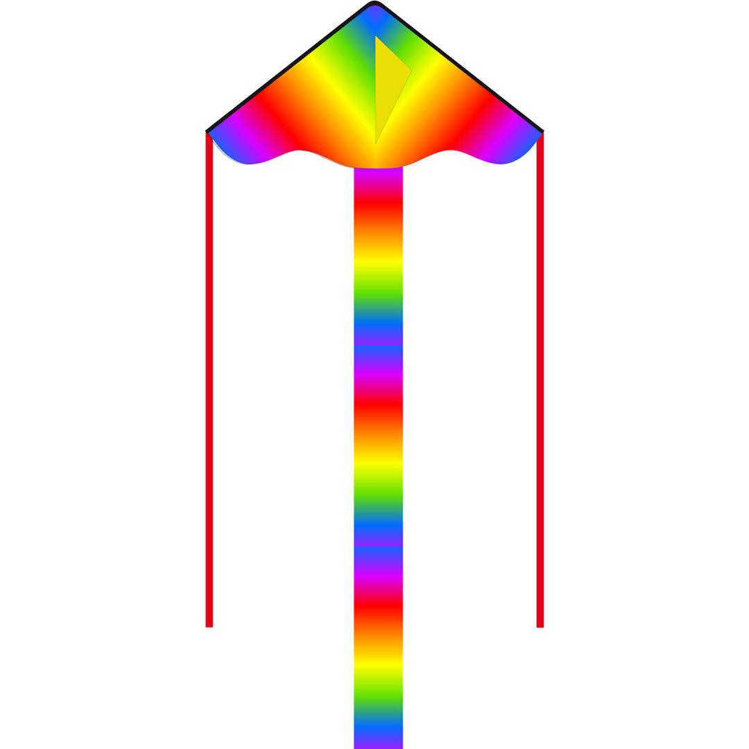 HQ Kites Eco Line: Simple Flyer Radiant Rainbow Kite - 33"
