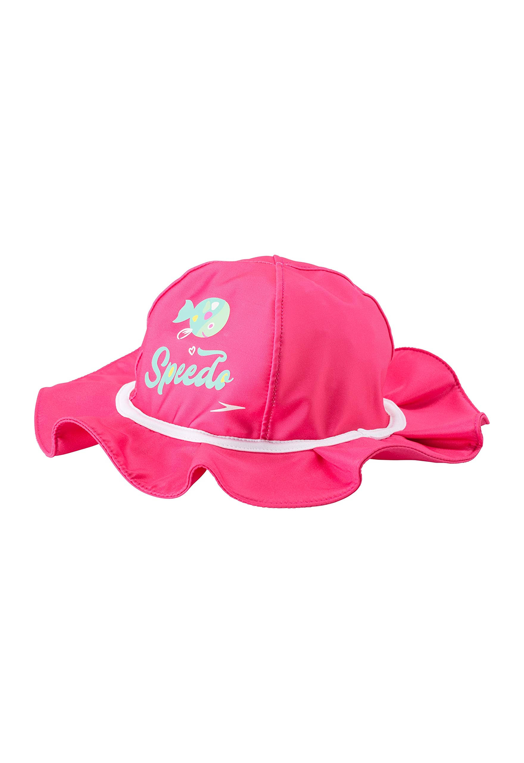Speedo Girls' Begin to Swim UV Bucket Hat Bright Pink L/XL / Pink