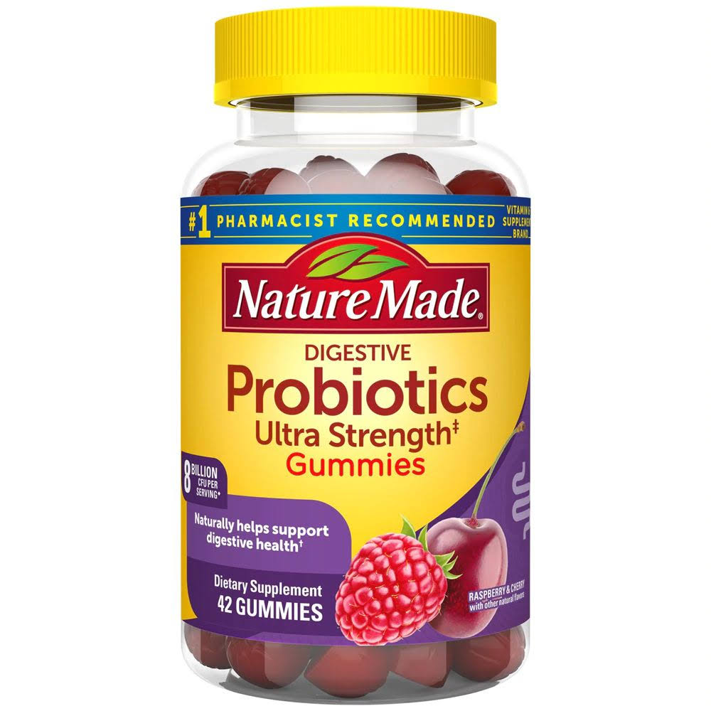 Nature Made Ultra Strength Probiotic Adult Gummies Supplements - 42ct