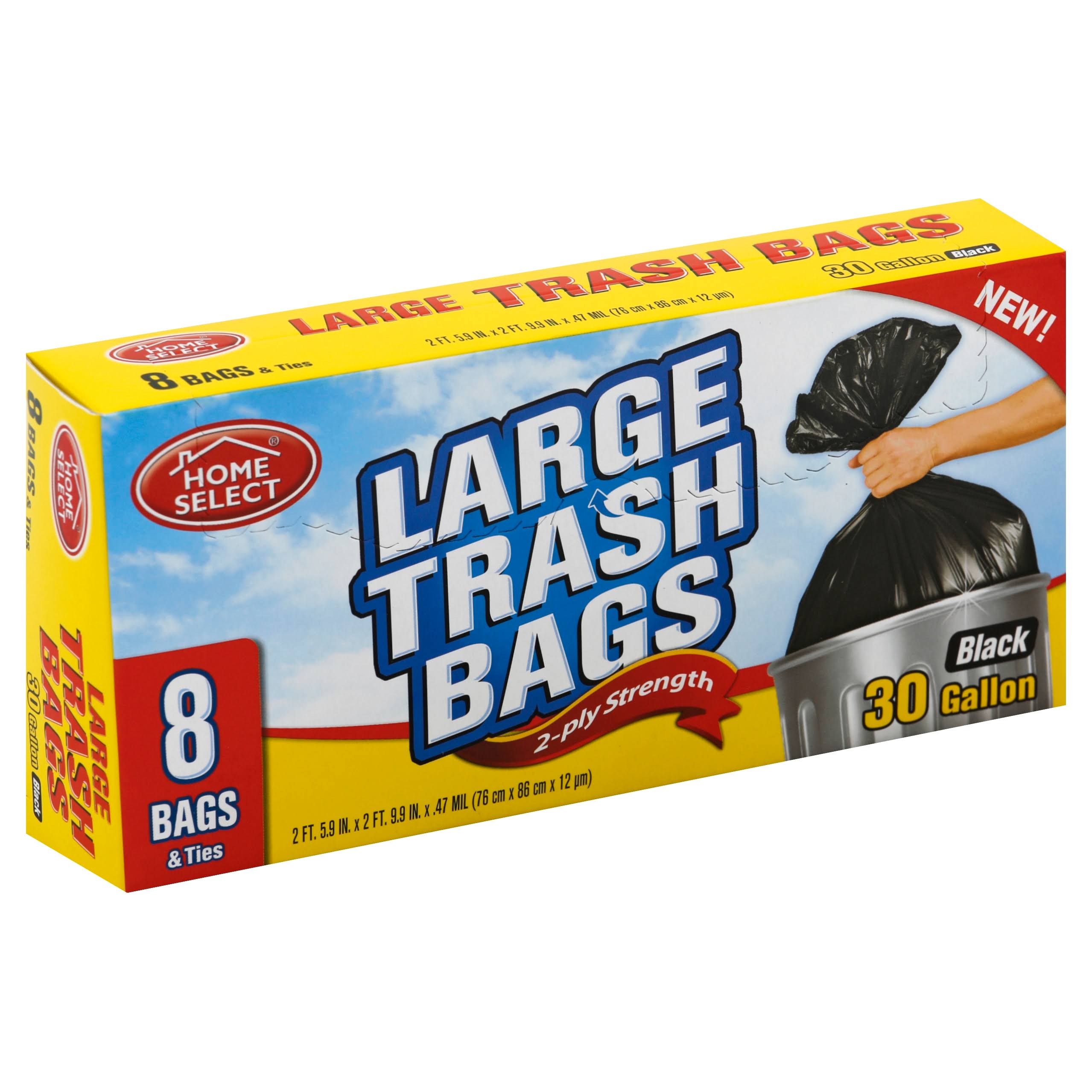 Regent Products Trash Bag - 30 Gallon, 8ct, Black