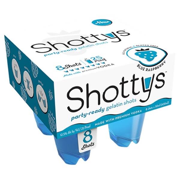 Shotty's Blue Raspberry Gelatin Shots - 4 ct