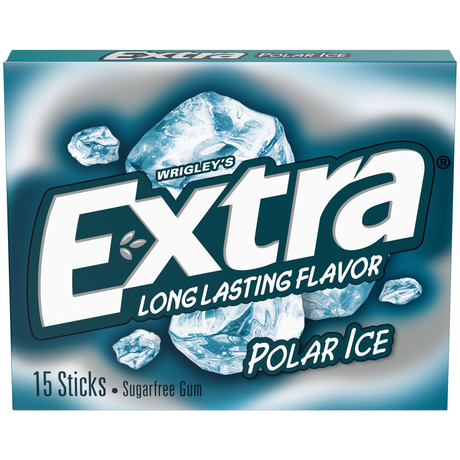 Wrigley's Extra Long Lasting Flavor Sugar Free Gum - Polar Ice