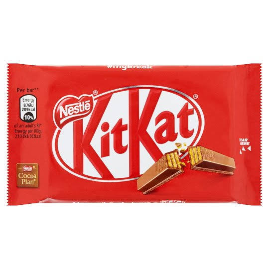 Kitkat 4 Finger Milk Chocolate Bar - 41.5g