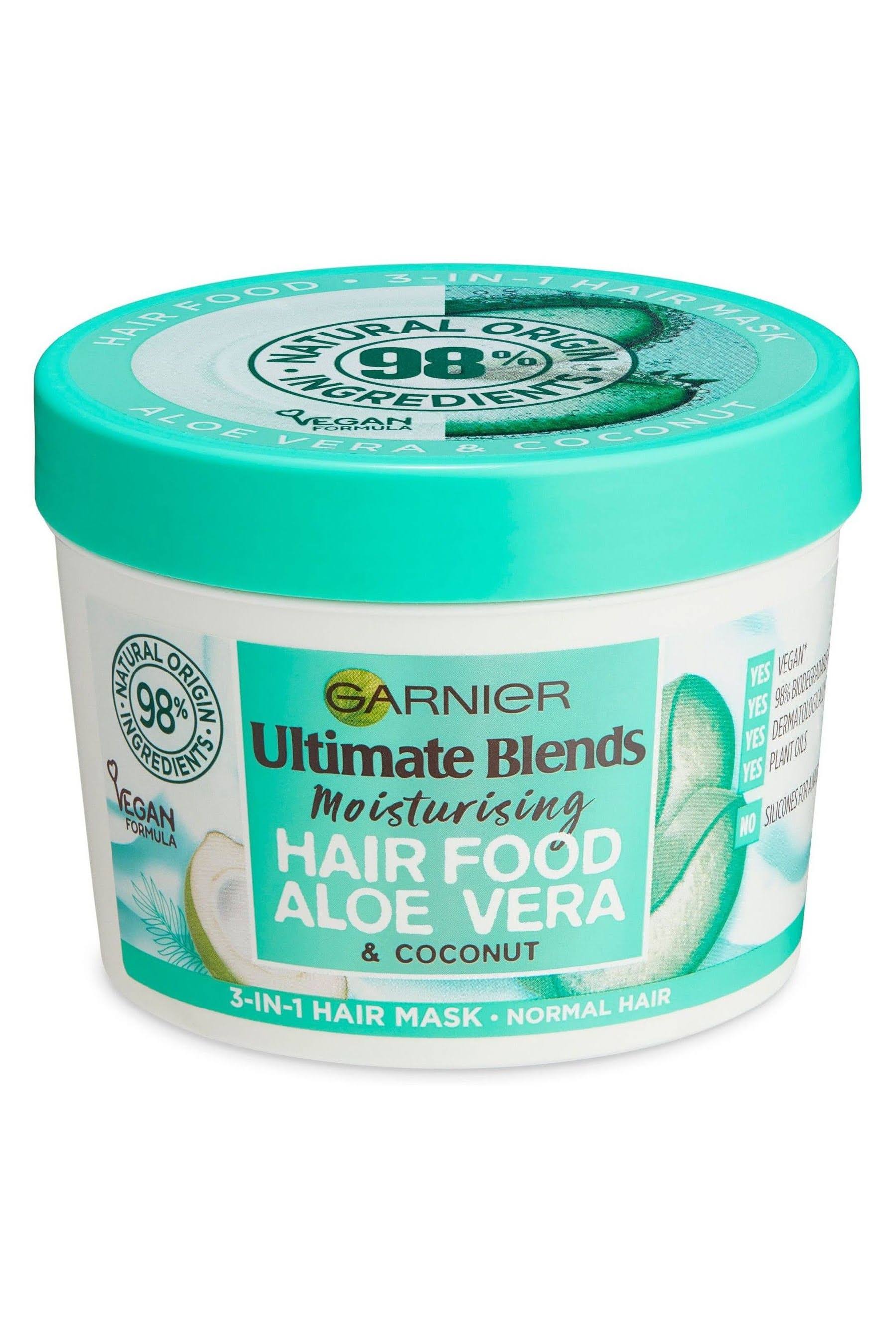 Garnier Ultimate Blends Hair Food 3-in-1 Normal Hair Mask Treatment - Aloe Vera, 390ml