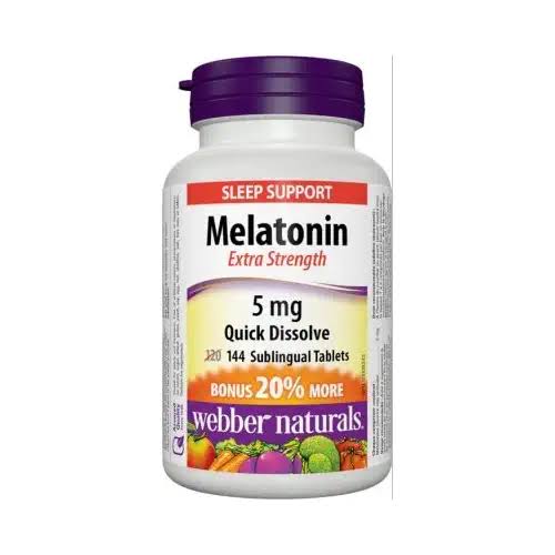 Webber Naturals Melatonin - 5mg, 144 Tablets