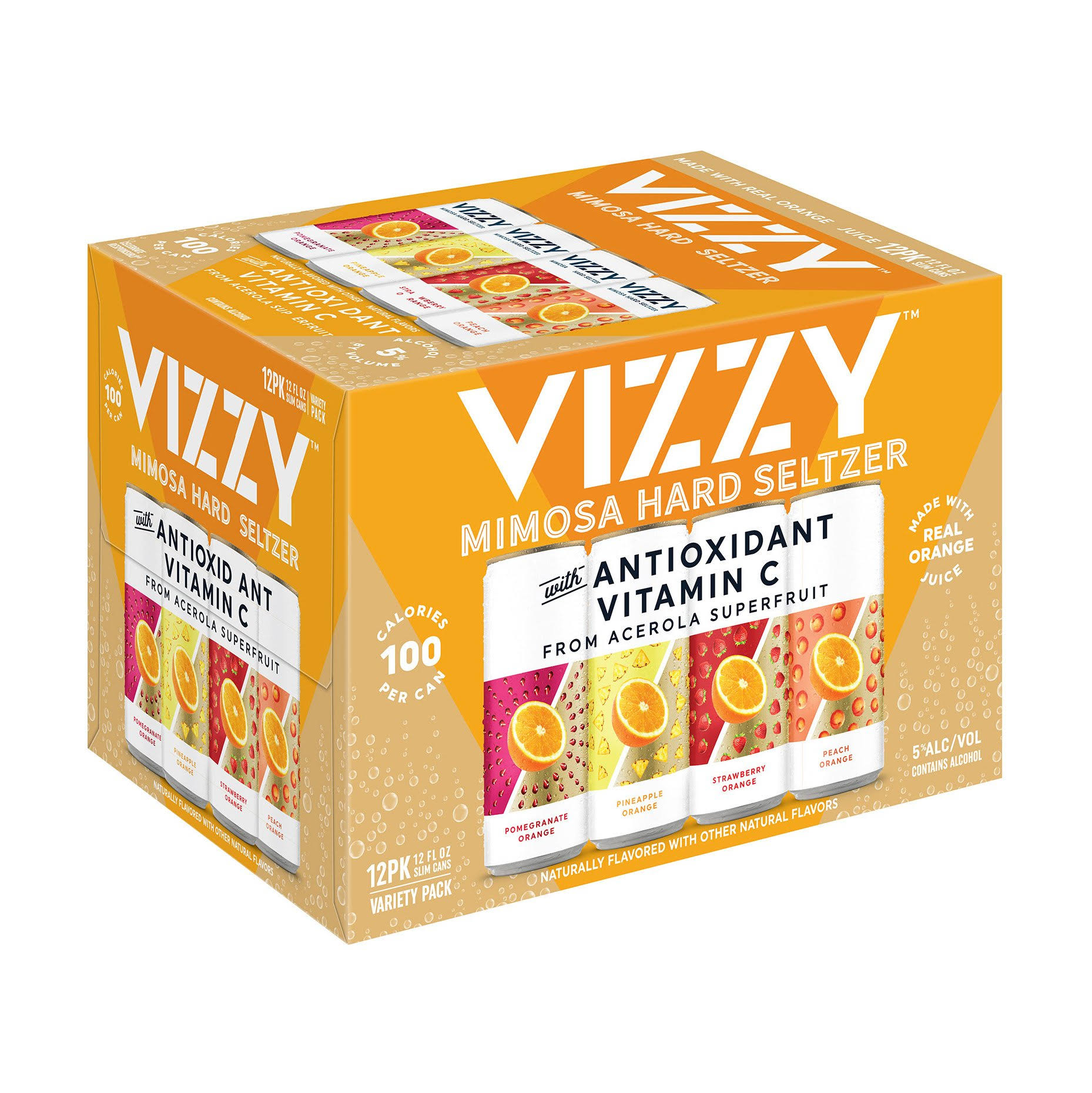 Vizzy Hard Seltzer Mimosa Variety Pack 12oz