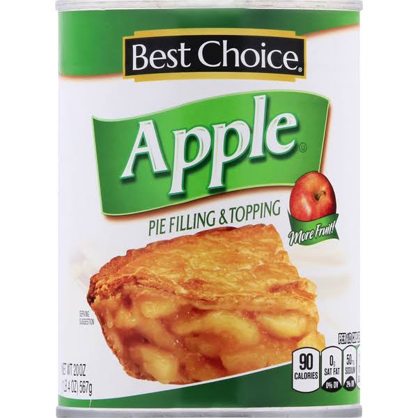 Best Choice Pie Filling & Topping, Apple - 20 oz