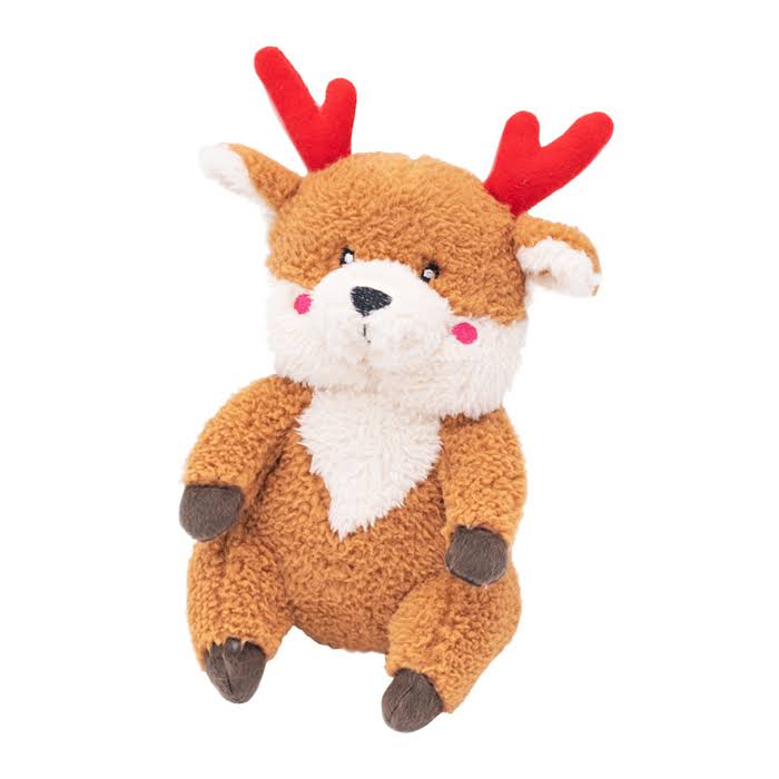 Zippy Paws Holiday Cheeky Chumz Dog Toy, Reindeer