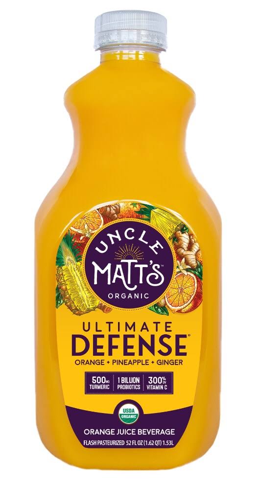 Uncle Matt's Organic Orange Juice Beverage, Ultimate Defense - 52 fl oz