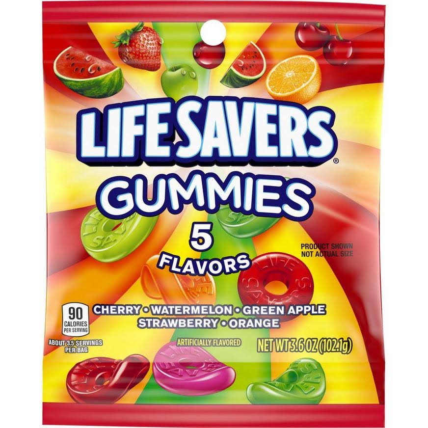 Life Savers Gummies, 5 Flavors - 3.22 oz