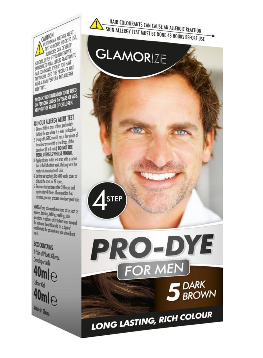 Pro Dye Just for Men Touch Of Grey Hair Colour - Dark Brown, 2 Pack