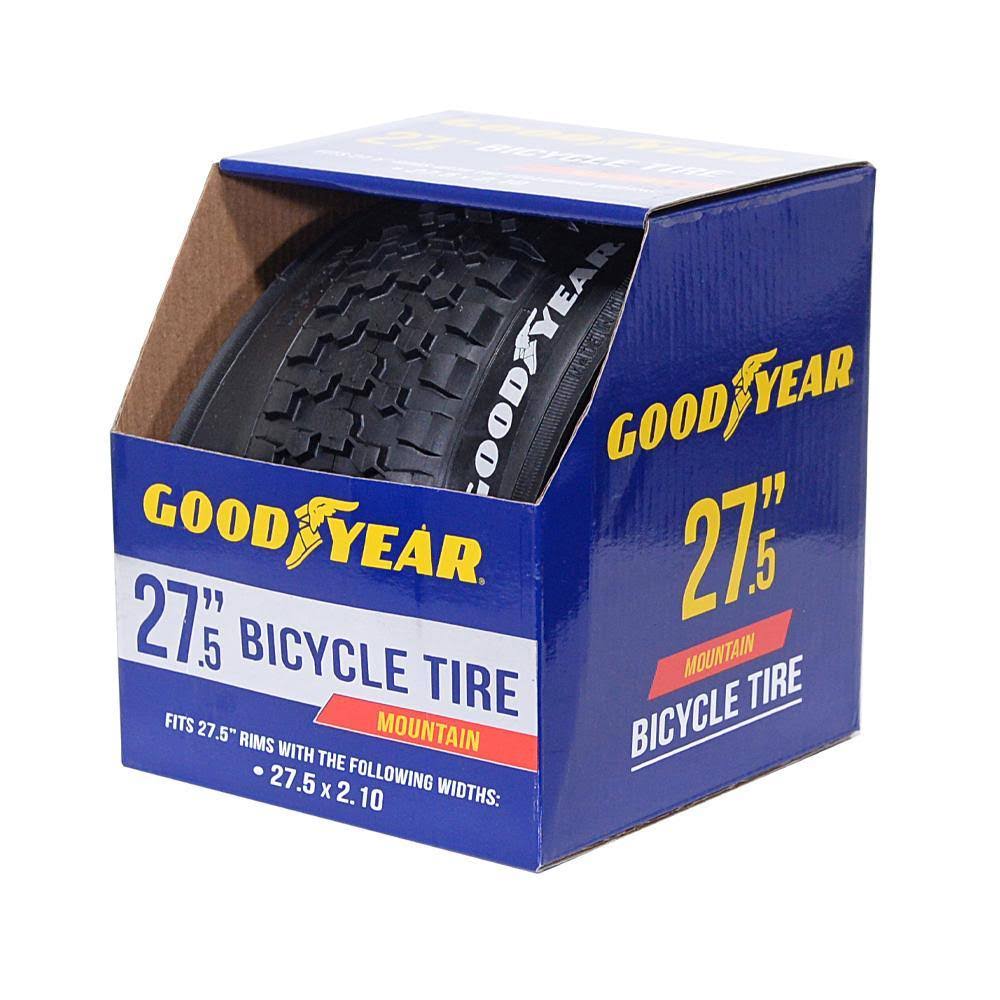 Kent 91066 Folding Mountain Bike Tire, Black, For 27-1/2 x 2 in to 2.10 to 2-1/8 in Rim 2 Pack