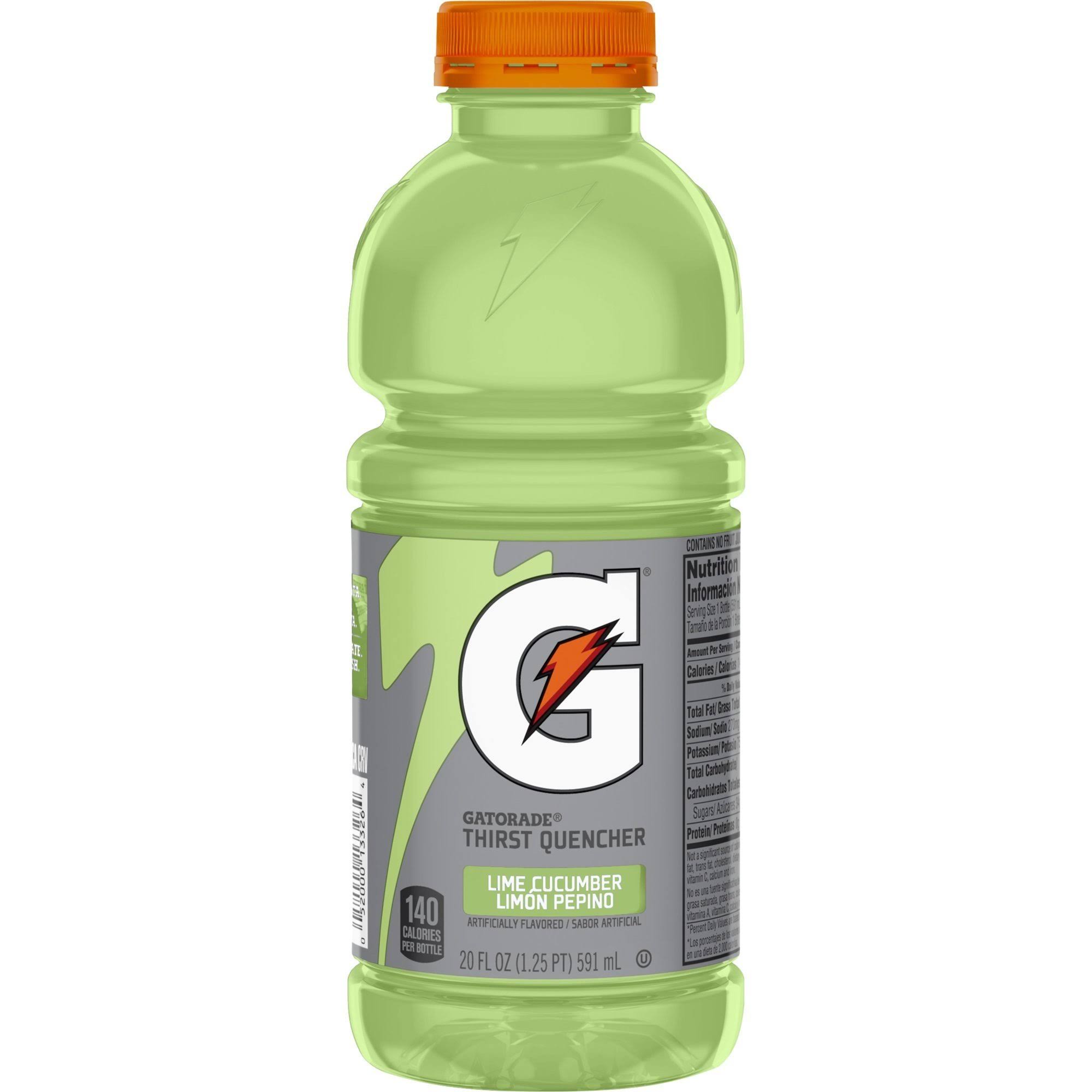 Gatorade Thirst Quencher, Lime Cucumber - 8 pack, 20 fl oz