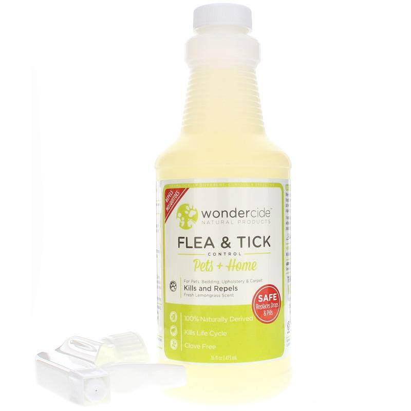 Wondercide Flea & Tick Control for Pets + Home Lemongrass 16 Oz