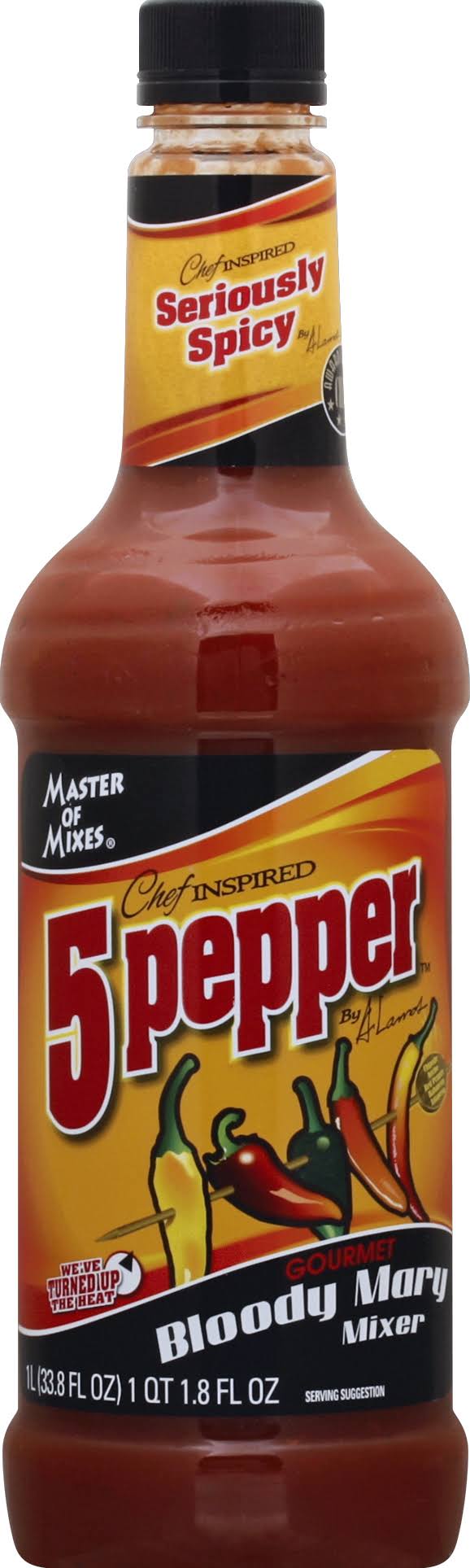 Master of Mixes 5 Pepper Drink Mix - Extra Spicy, Bloody Mary, 1L