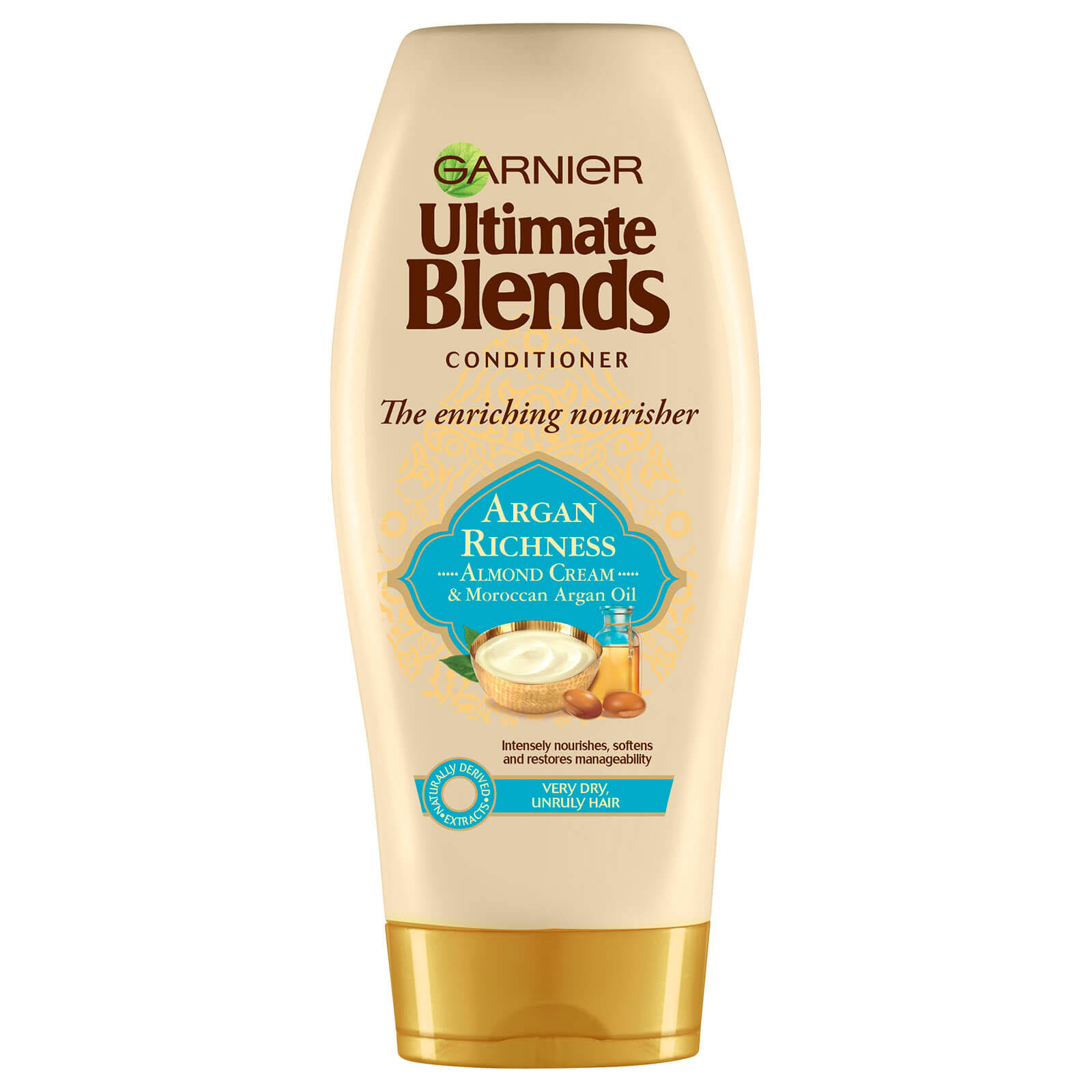 Garnier Ultimate Blends Argan Oil and Almond Cream Dry Hair Conditioner - 360ml