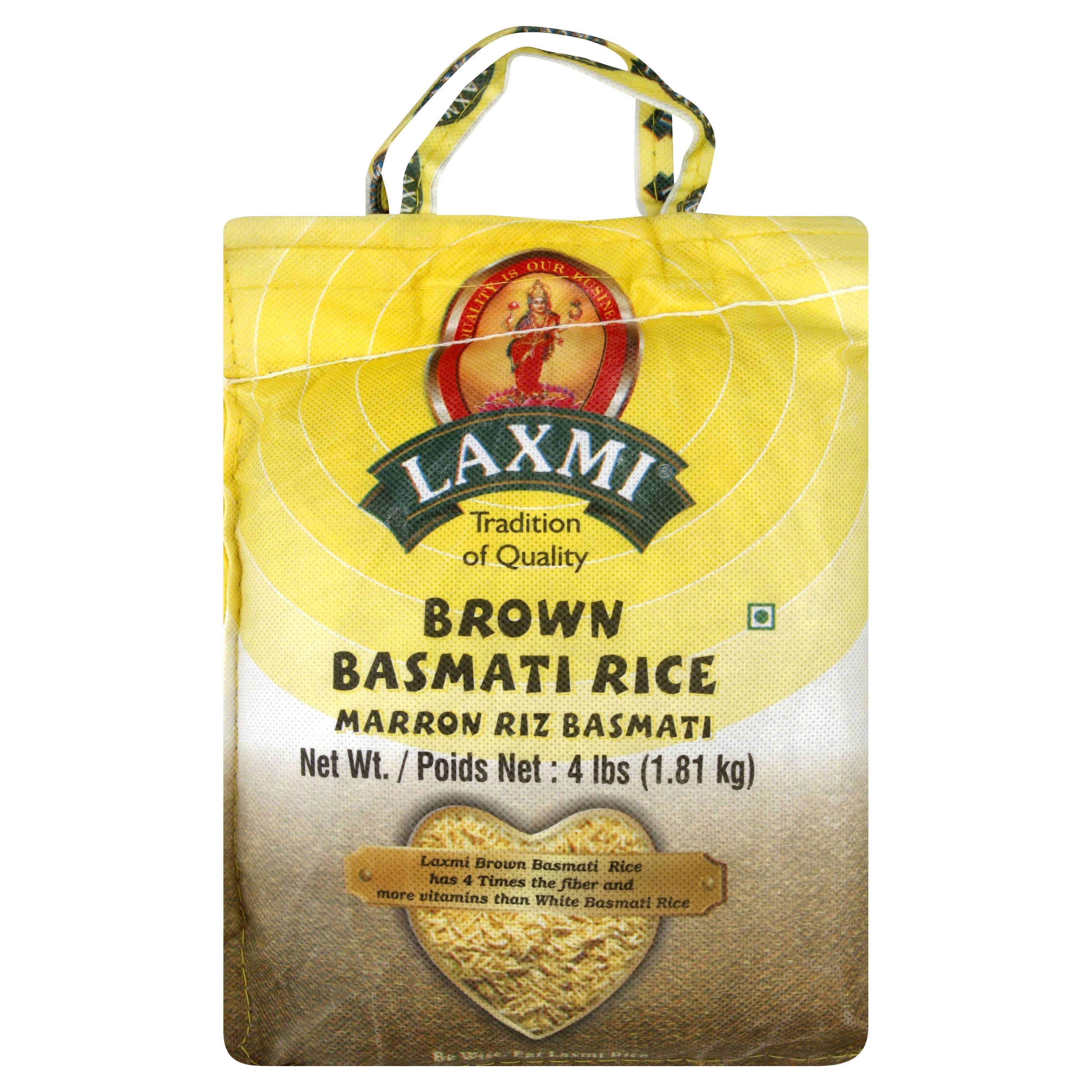 Laxmi Basmati Rice, Brown - 4 lb