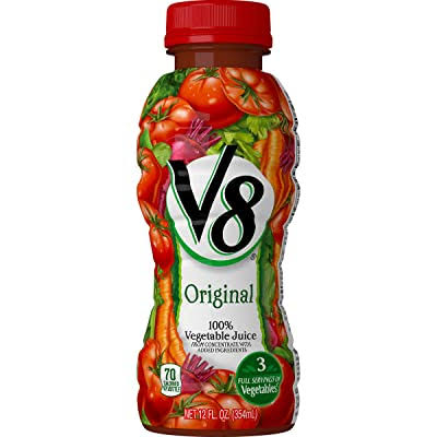V8 Original 100% Vegetable Juice, 12 Oz. Bottle Pack Of 12