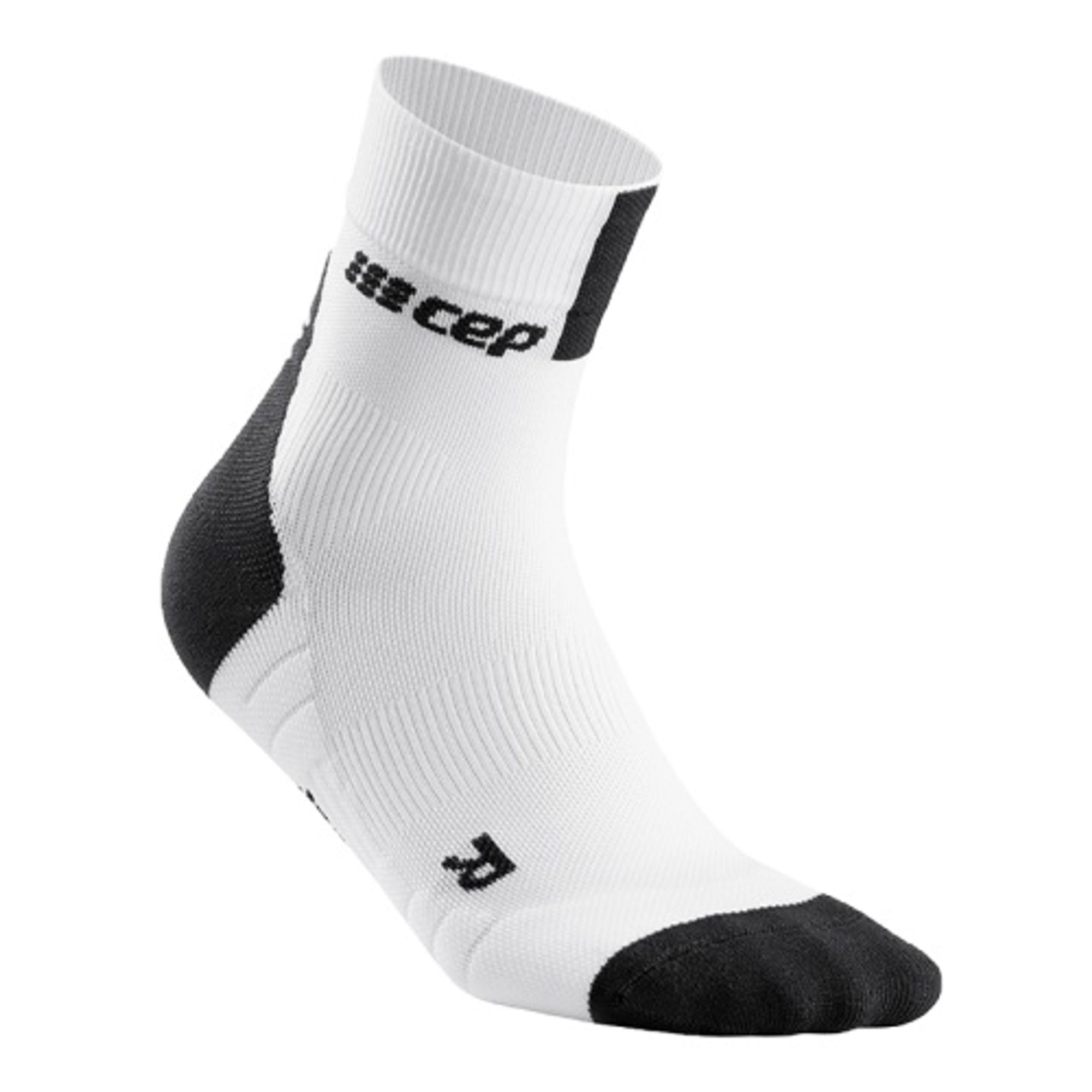 CEP Women's Short Socks 3.0 - White-Dark Grey