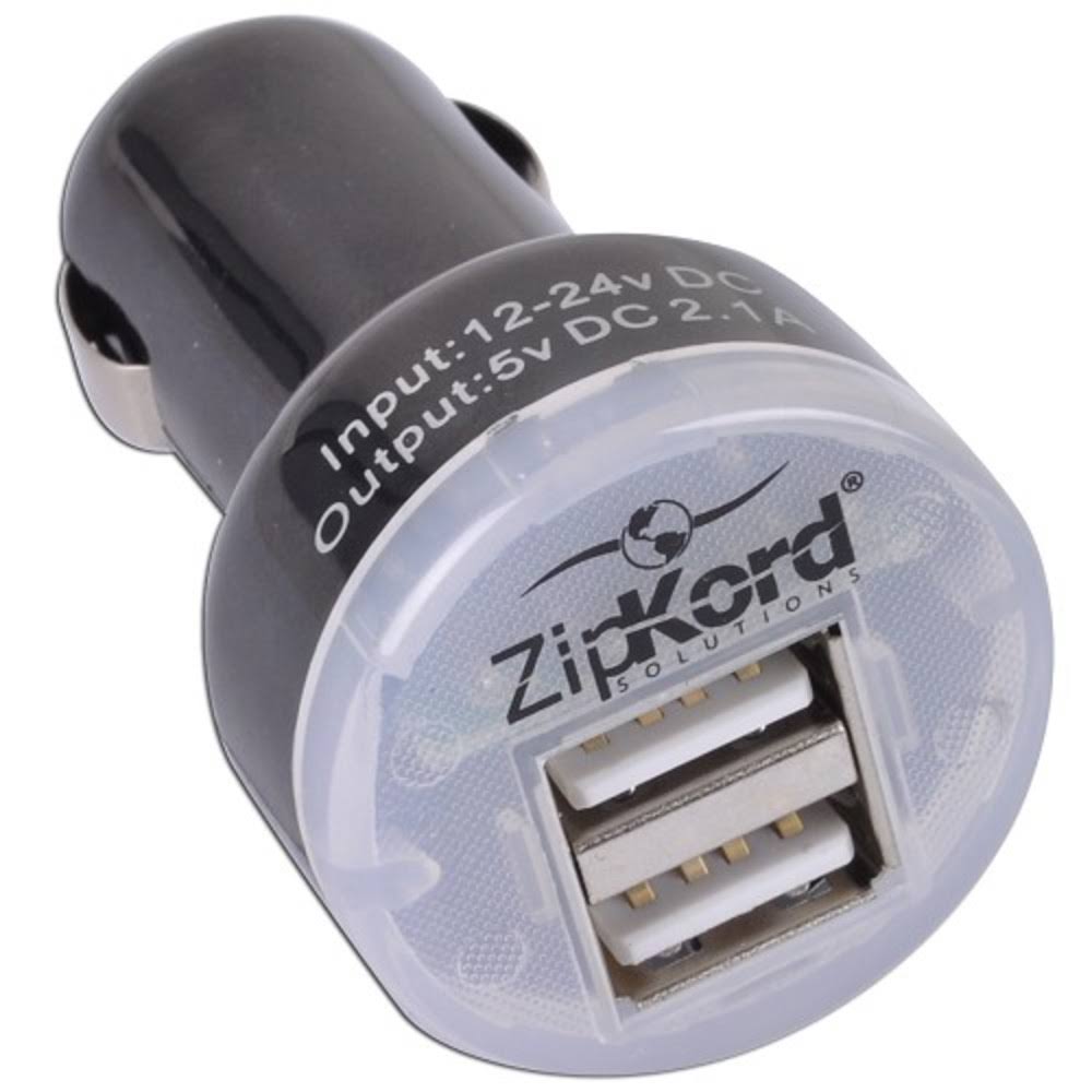 Zipkord Power 2 Amp Dual USB Car Charger