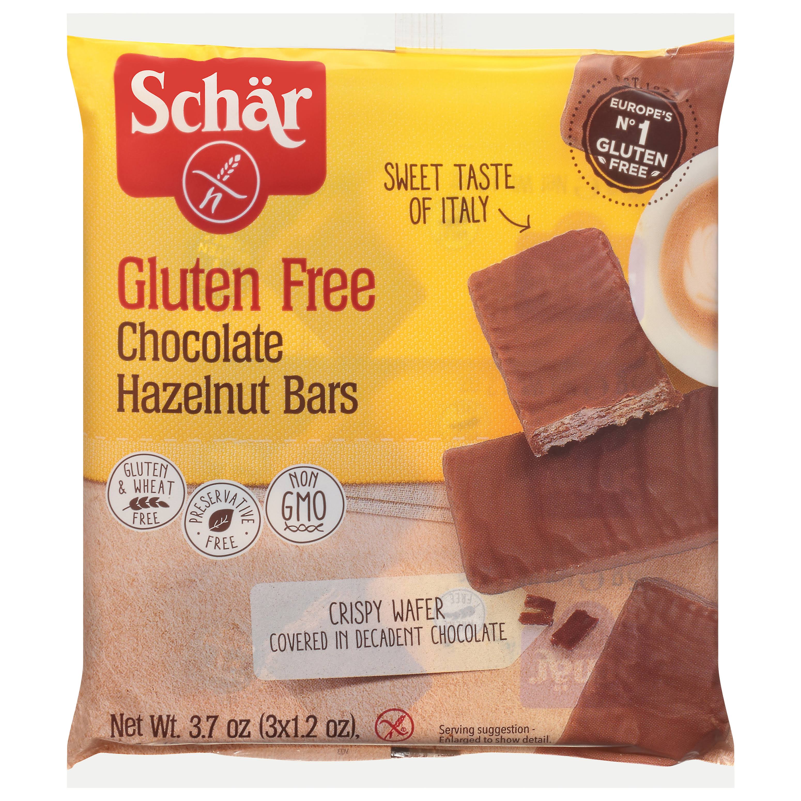 Schar Chocolate Hazelnut Bars - 3.7oz