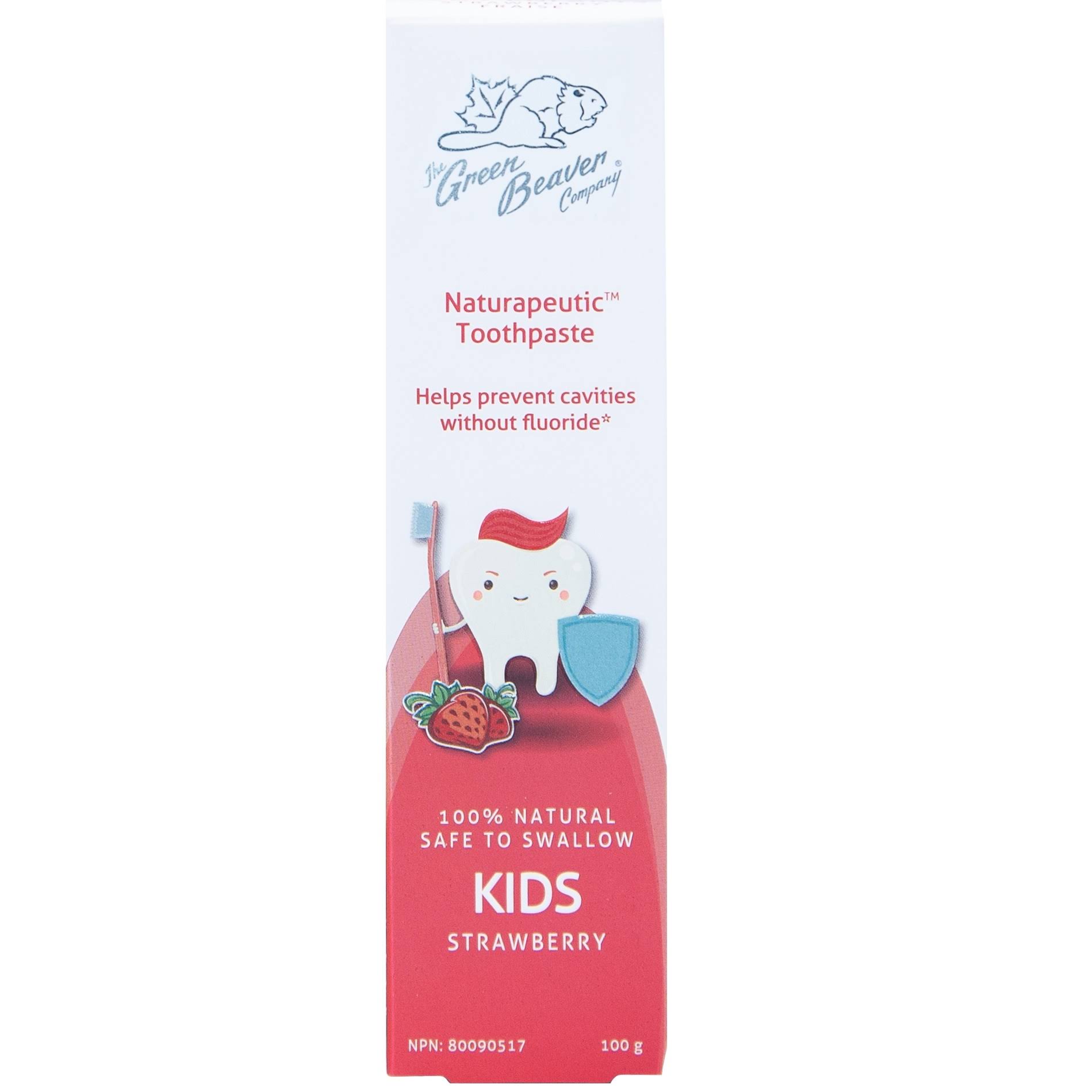 Green Beaver Co. Kids Toothpaste - Strawberry | Vitarock
