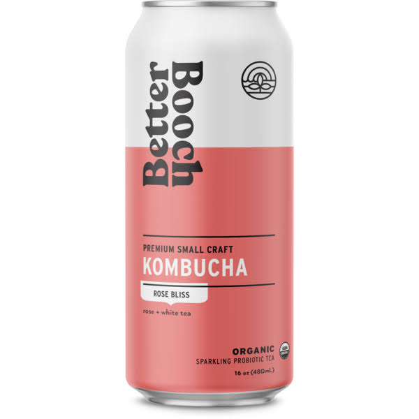 Better Booch Organic Kombucha Tea - Rose Bliss, 16 oz