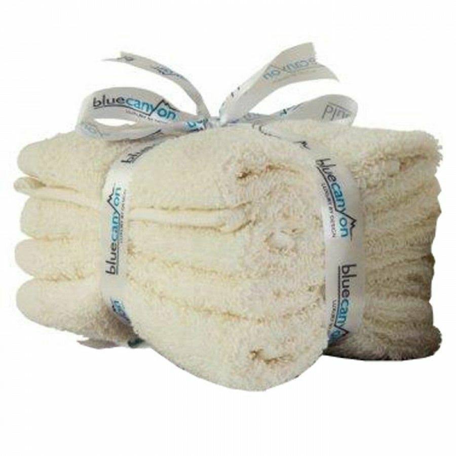 Blue Canyon Face Cloths, Cream - 4 Pack