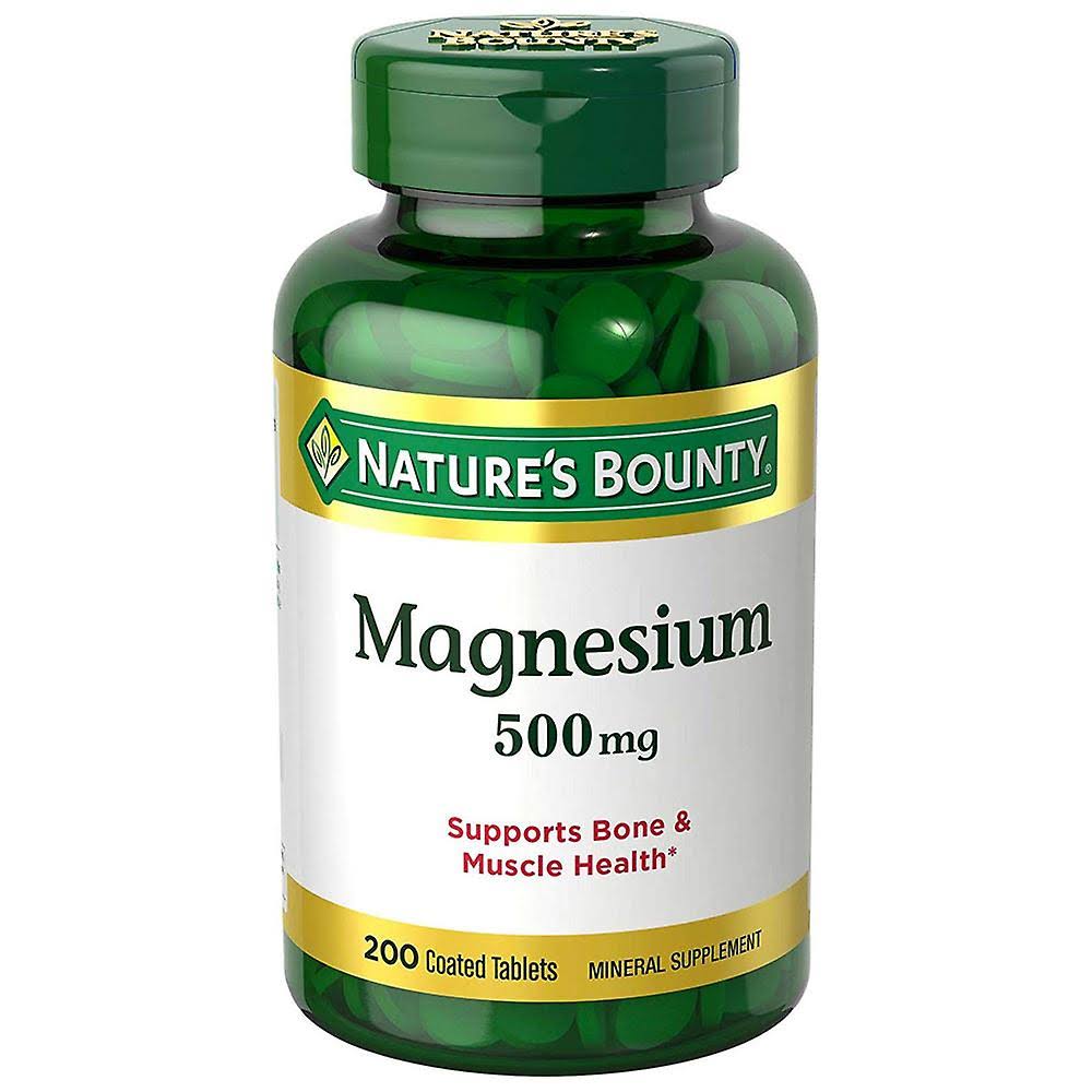 Nature's Bounty, Magnesium - 500mg, 200 Tablets