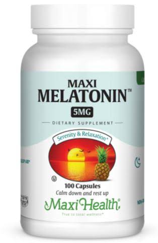 Maxi Health Kosher Melatonin 5 mg - 100 Capsules