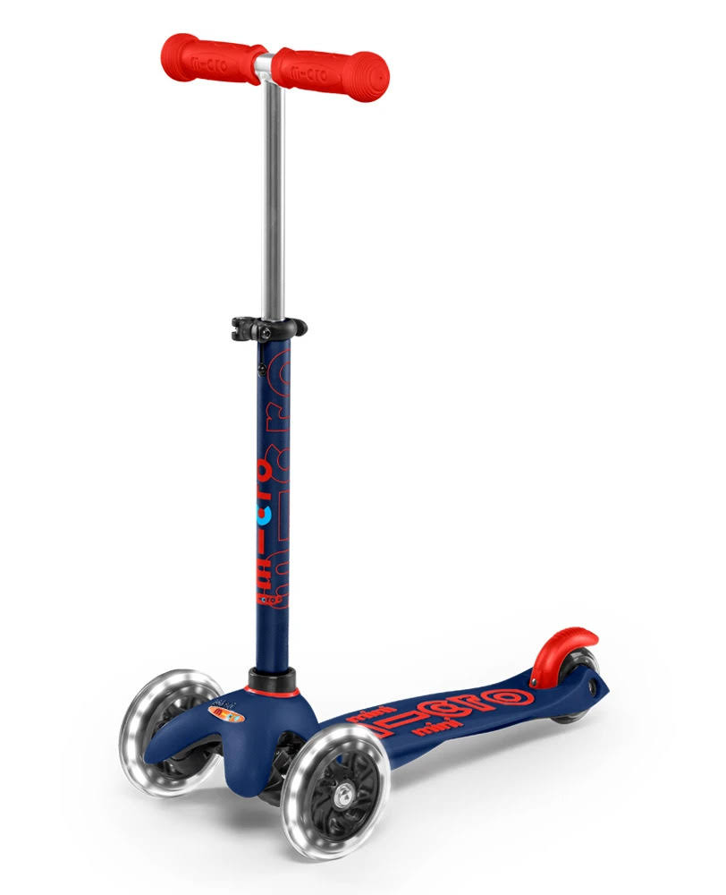 Micro Mini Deluxe LED Scooter [Colour: Navy Blue]