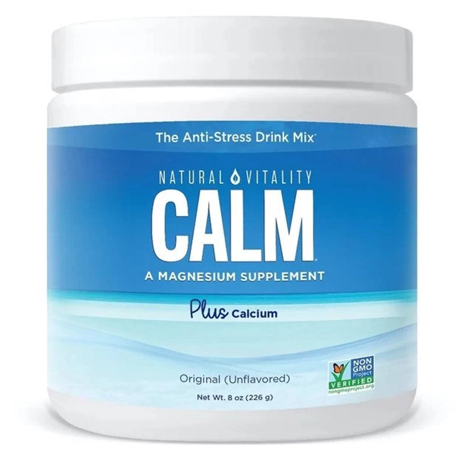 Natural Vitality Calm Magnesium Plus Calcium Unflavored 8 oz