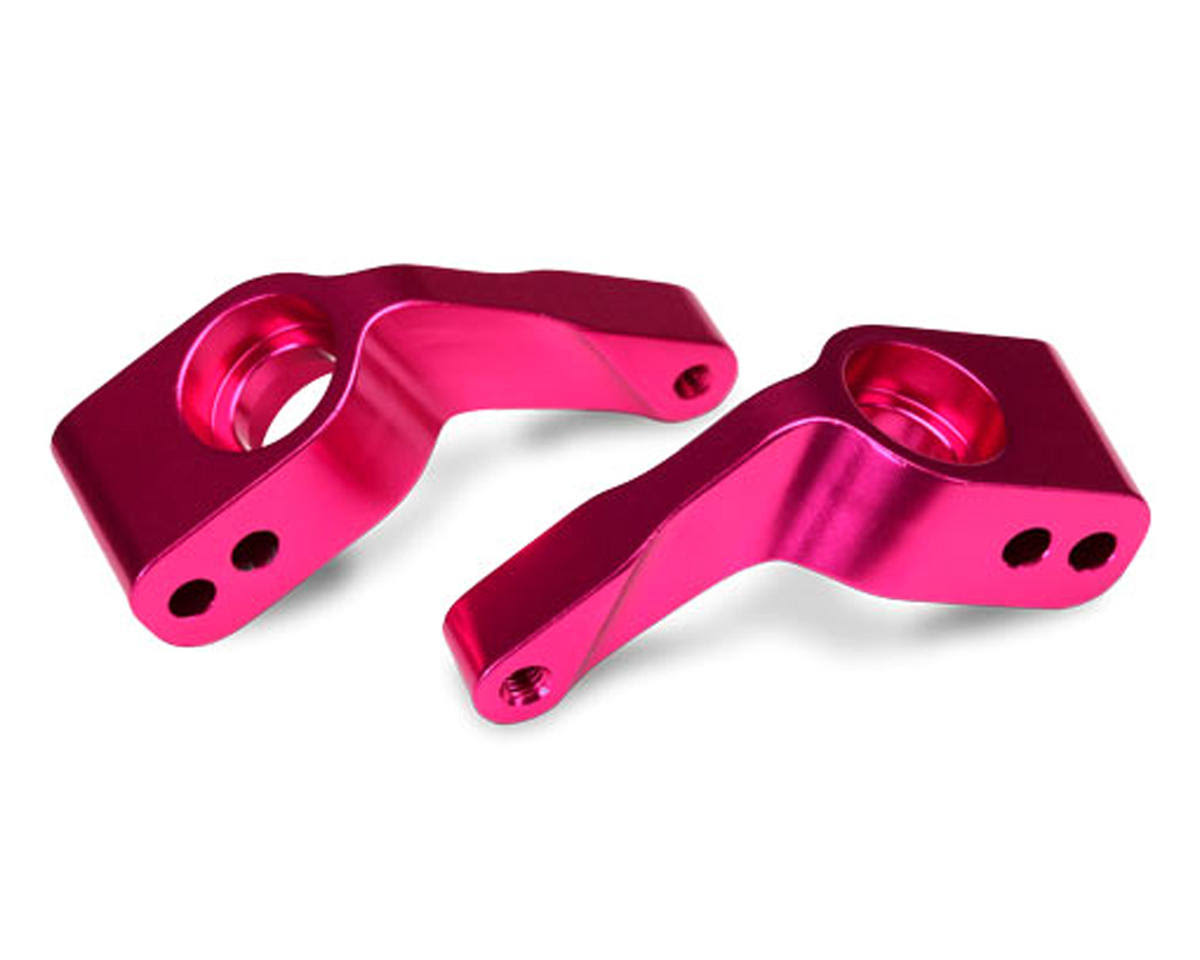Traxxas 3652P Aluminum Stub Axle Carriers - Pink