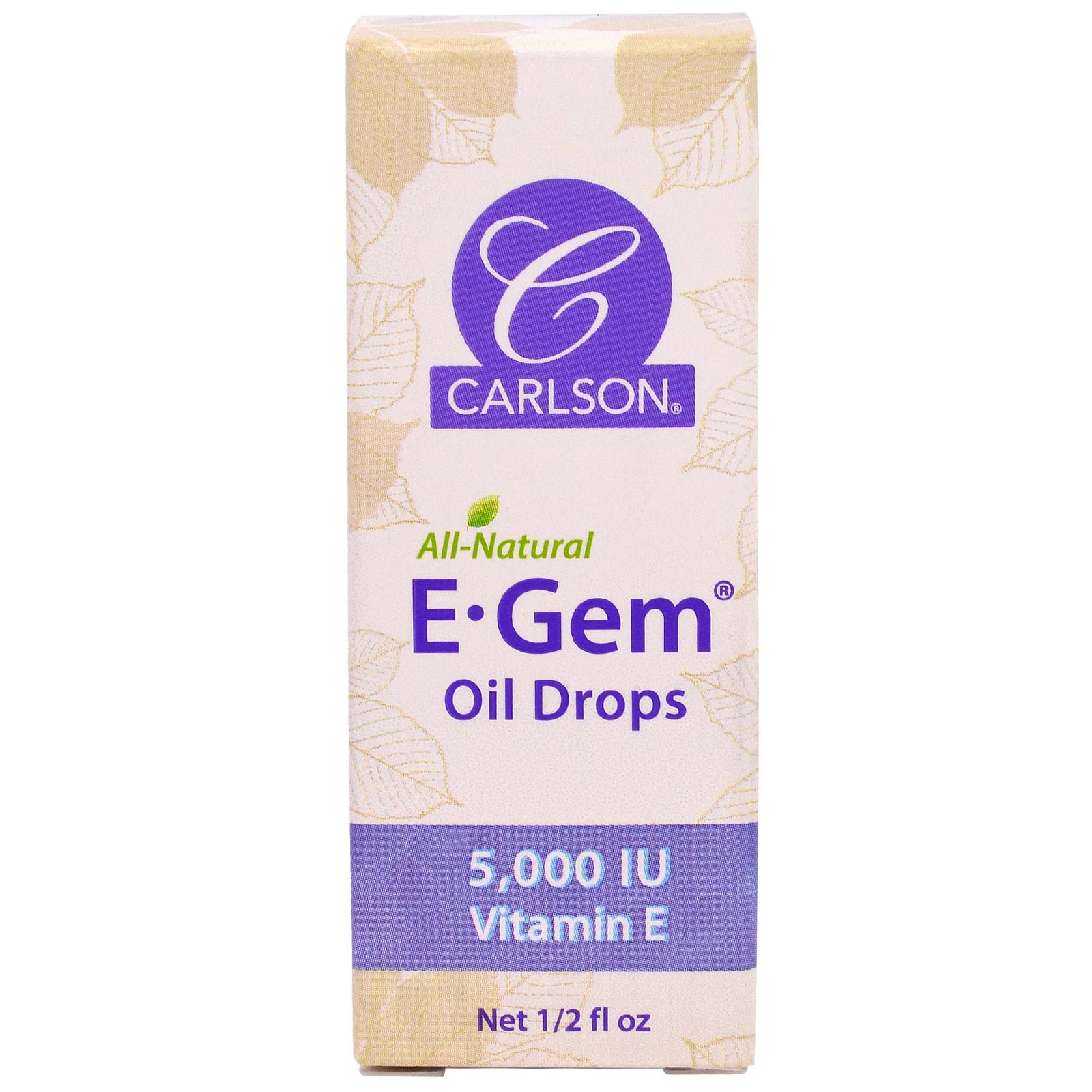 Carlson Labs E-Gem Oil Drops - 1/2 fl oz