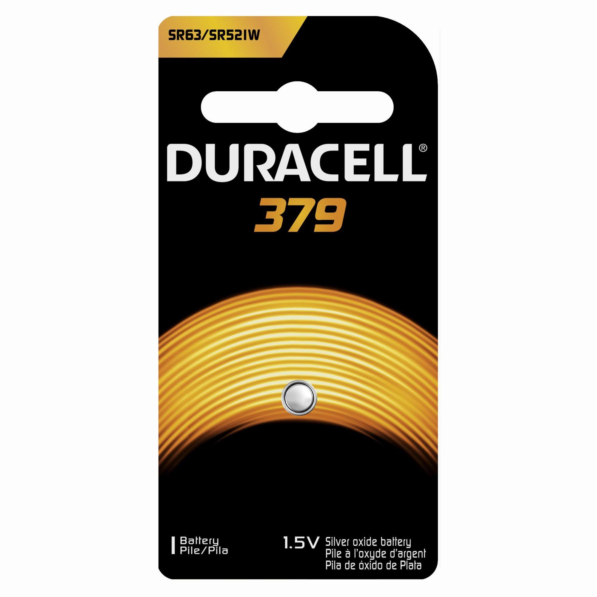 Duracell D379BPK Watch and Electronics Battery - 1.5V, Silver Oxide