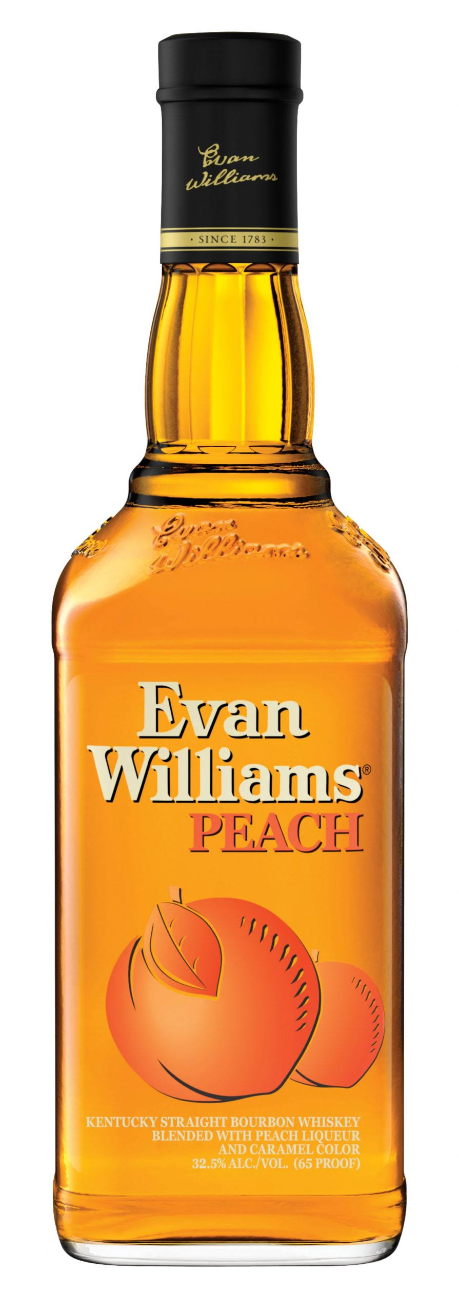 Evan Williams Whiskey, Kentucky Straight Bourbon, Peach - 750 ml