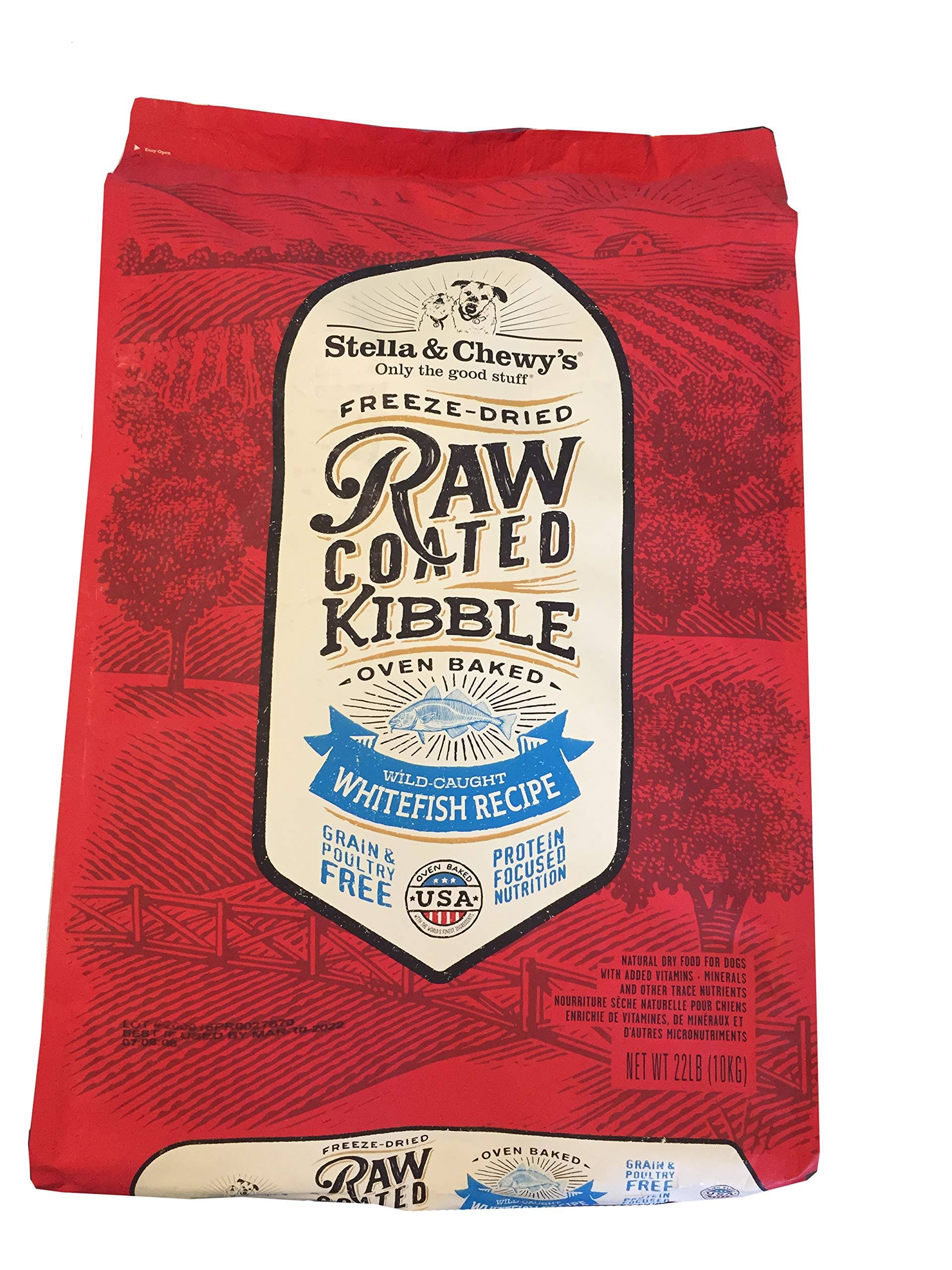 Stella & Chewy's Raw Coated Whitefish Recipe Kibble 22 LB