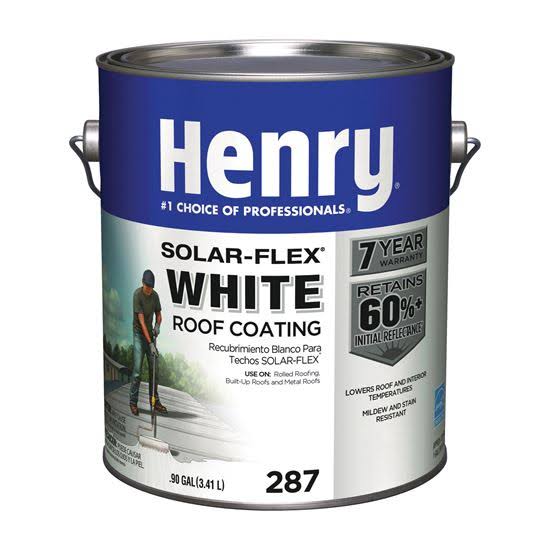 Henry Elastomeric Roof Coating - White, 1gal