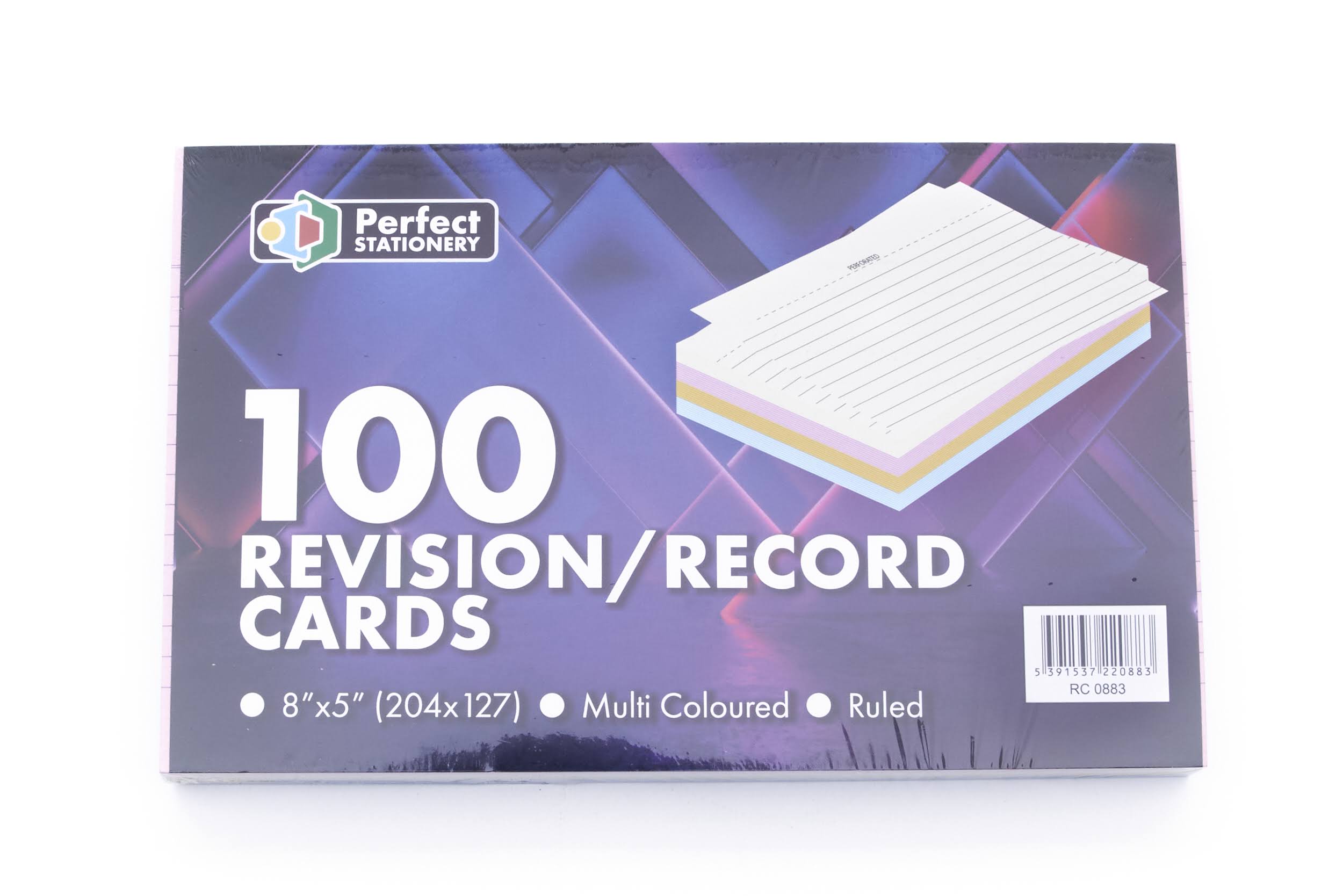 Record Card 8X5 Pastel 100 Pack