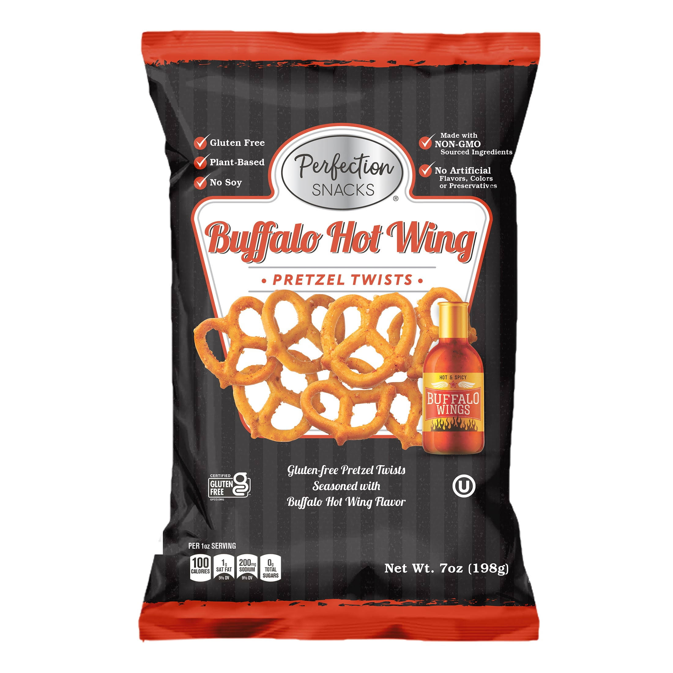 Perfection Snacks Pretzel Twists, Buffalo Hot Wing - 7 oz