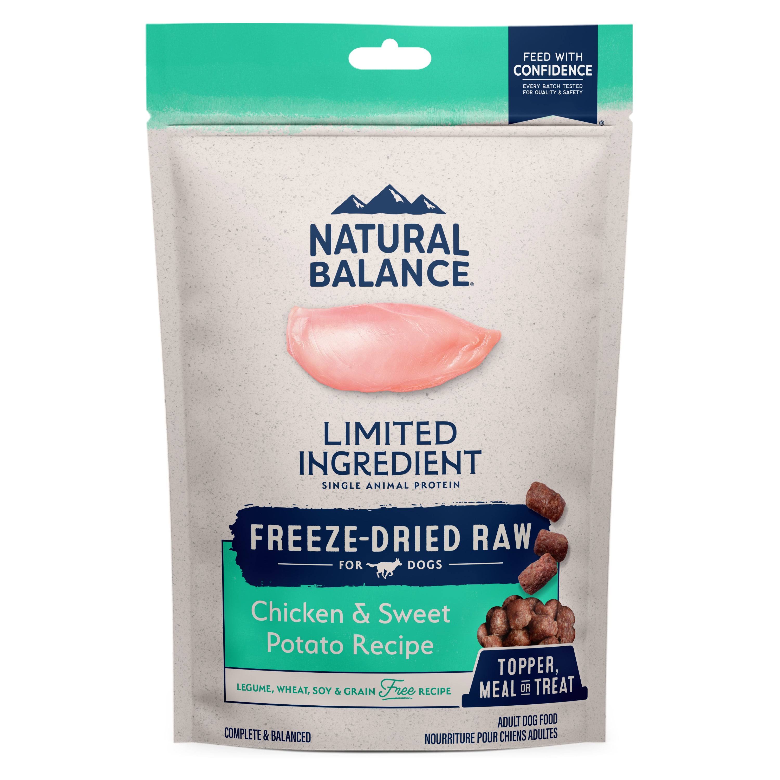 Natural Balance Limited Ingredient Chicken & Sweet Potato Freeze-Dried Raw Dog Food, 6-oz