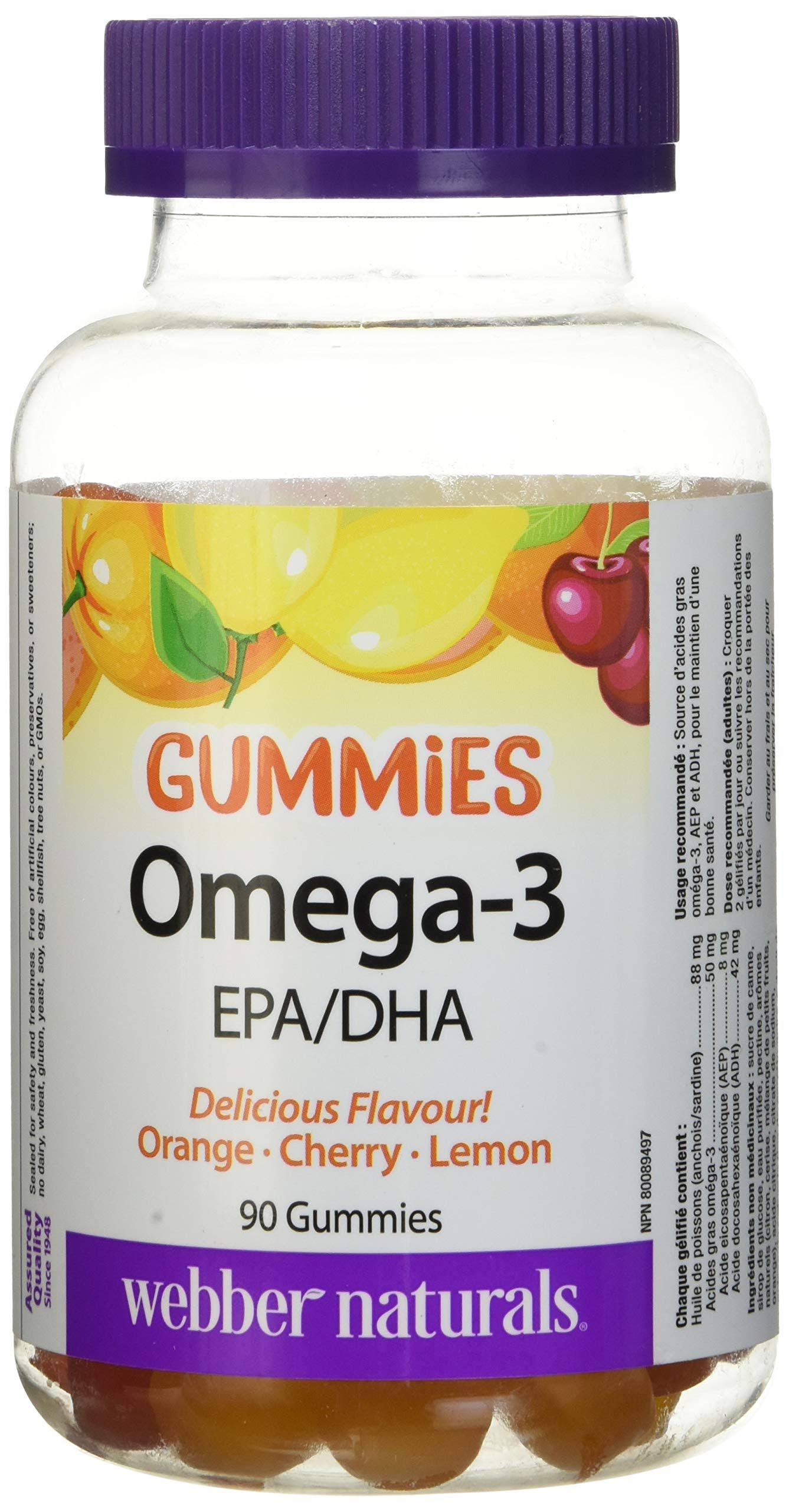 Webber Naturals Omega 3 Gummies - 50mg, 90ct