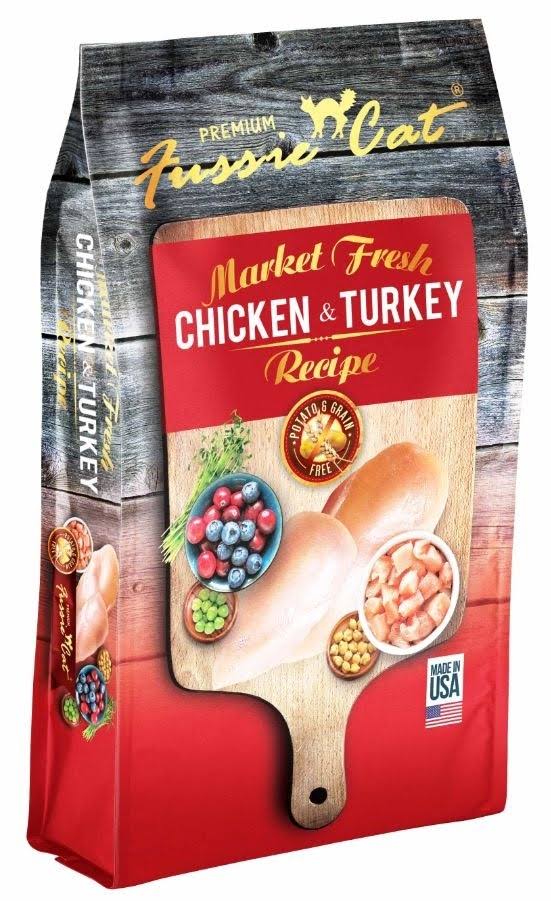 Fussie Cat Market Fresh - Grain Free Chicken & Turkey Recipe - 10 lb