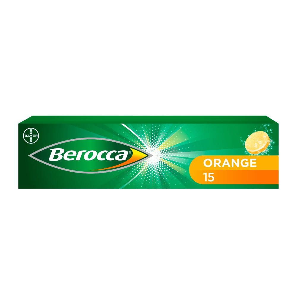 Berocca Effervescent Orange, 15 Tablets