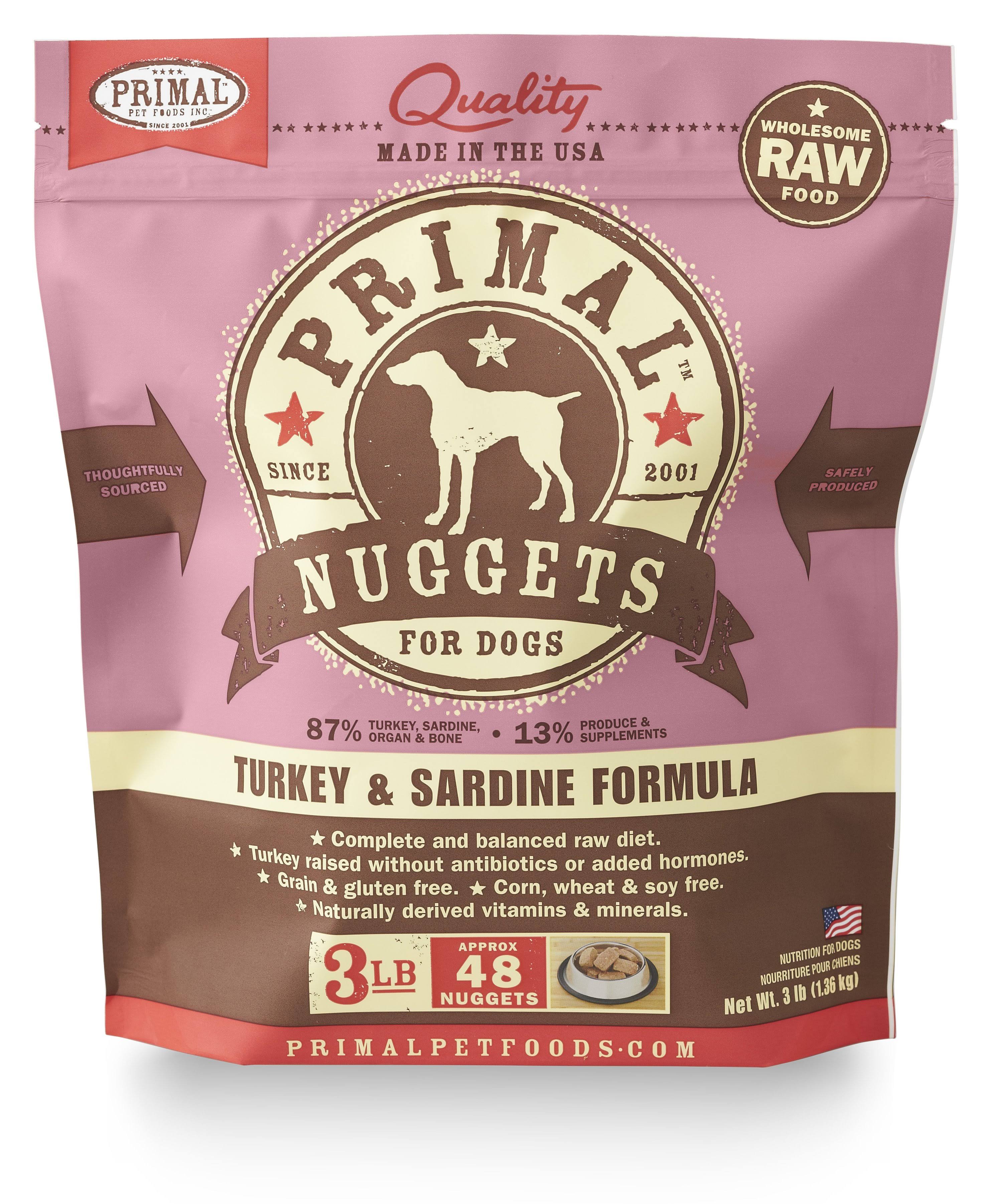 Primal Formula Dog Food - Turkey & Sardine