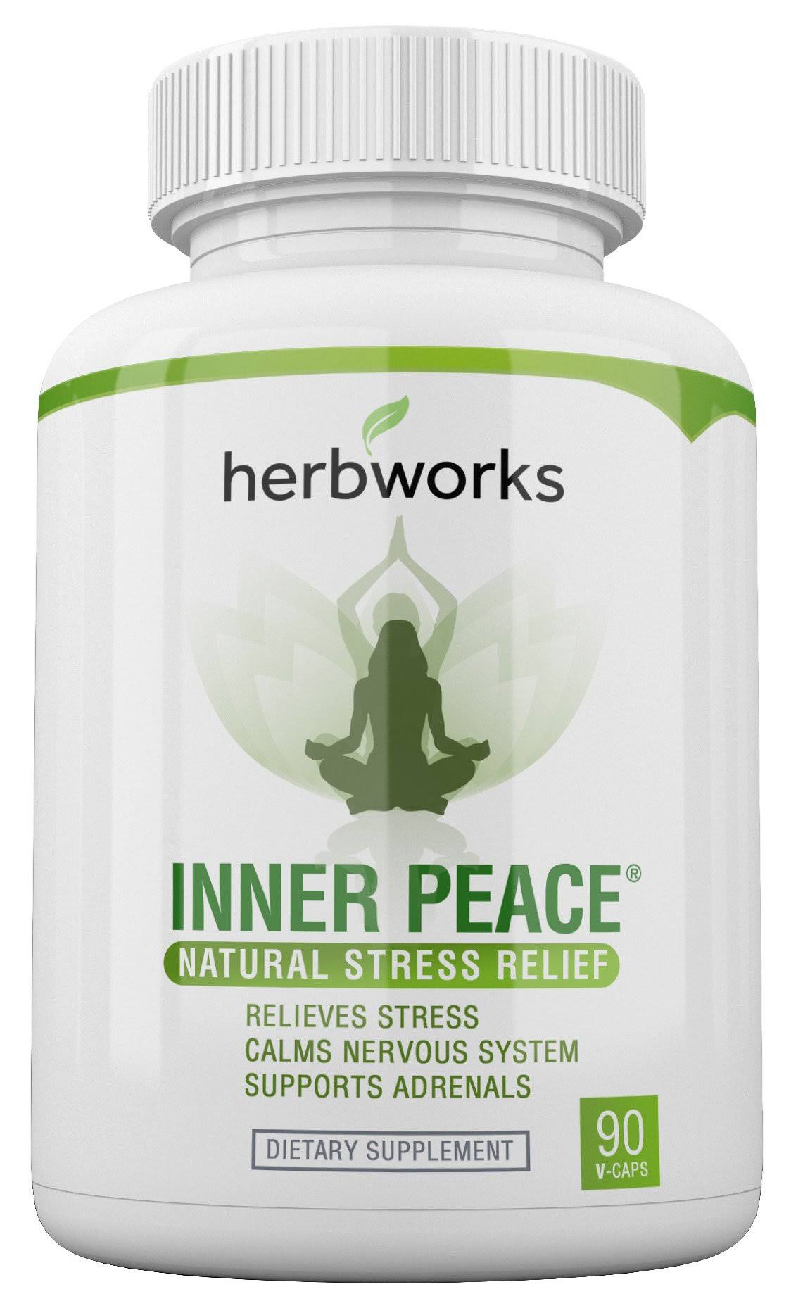 Inner Peace - Natural Stress Relief - Non Habit Forming - 90 V-Capsules